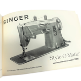 Singer 328K Style-O-Matic Sewing Machine Instruction Manual Vintage Original 1961 - The Old Singer Shop