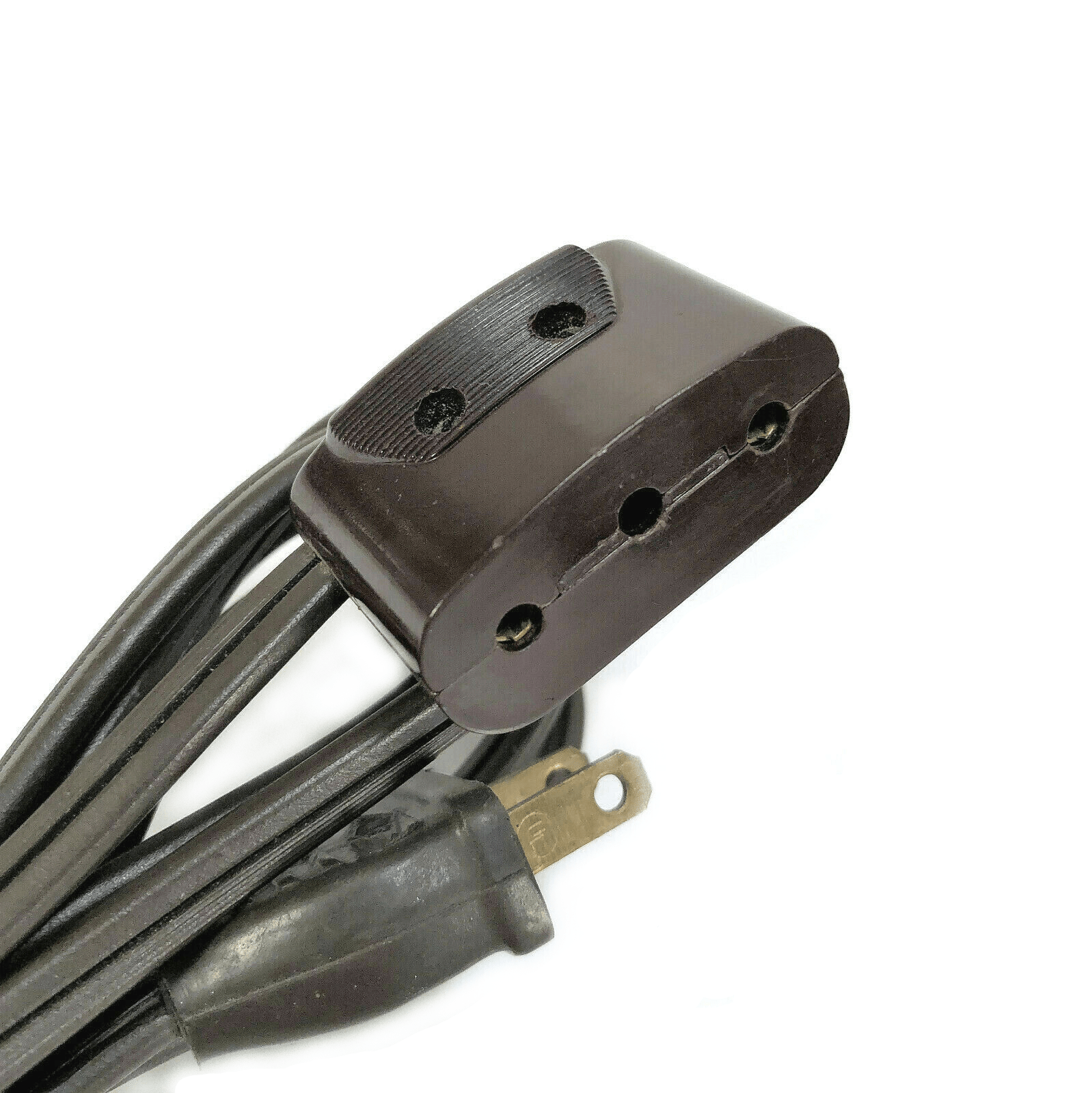 Singer 401 403 404 Sewing Machine Single Lead Power Cord w Brown Bakelite Plug Simanco - The Old Singer Shop