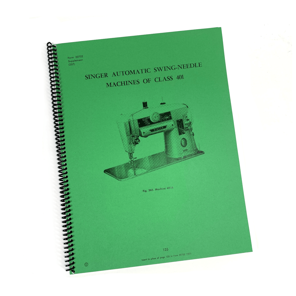 Singer 401 Slant-o-Matic Sewing Machine Adjusters Service Repair Manua ...