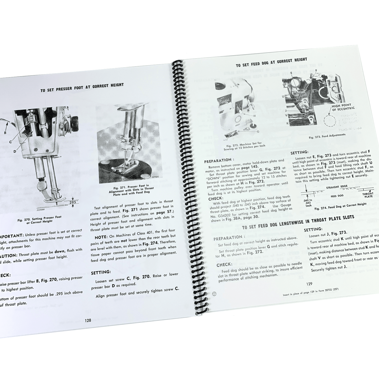 Singer 401 Slant - o - Matic Sewing Machine Adjusters Service Repair Manual w Parts List NEW - The Old Singer Shop