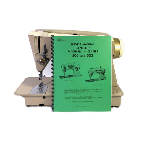 Singer 500 503 Rocketeer Sewing Machine Adjusters Service Repair Manual w Parts List NEW - The Old Singer Shop