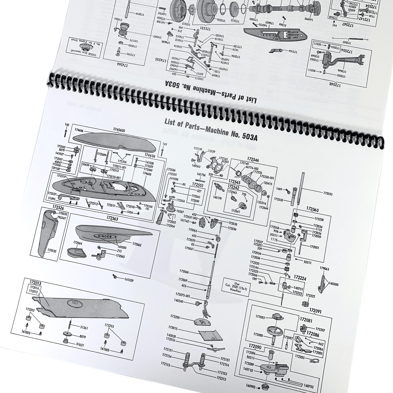 Singer 500 503 Rocketeer Sewing Machine Adjusters Service Repair Manual w Parts List NEW - The Old Singer Shop