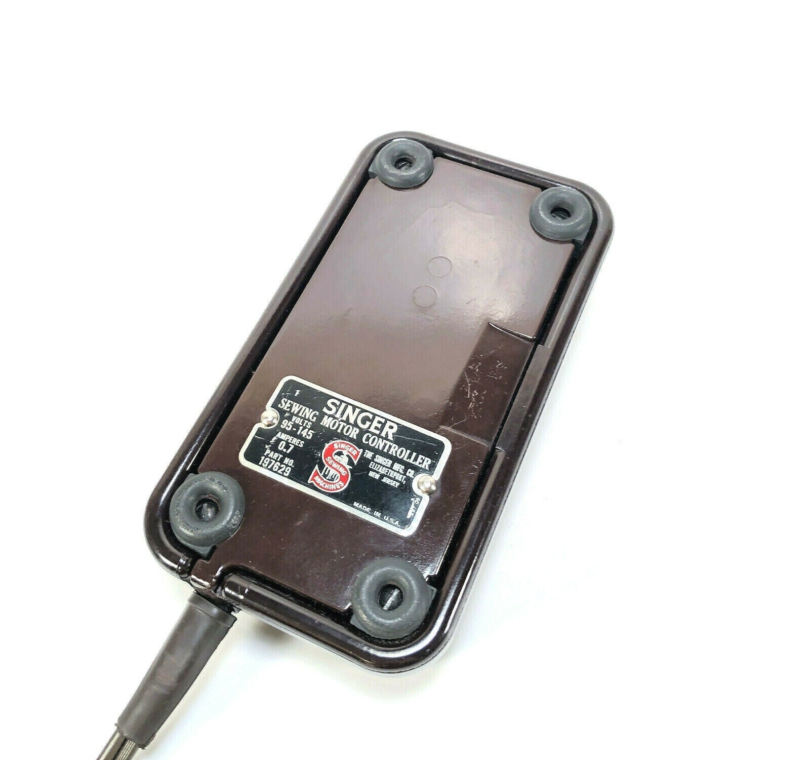 Singer 500 503 Rocketeer Sewing Machine Bakelite Foot Pedal Controller Simanco 197629 - The Old Singer Shop