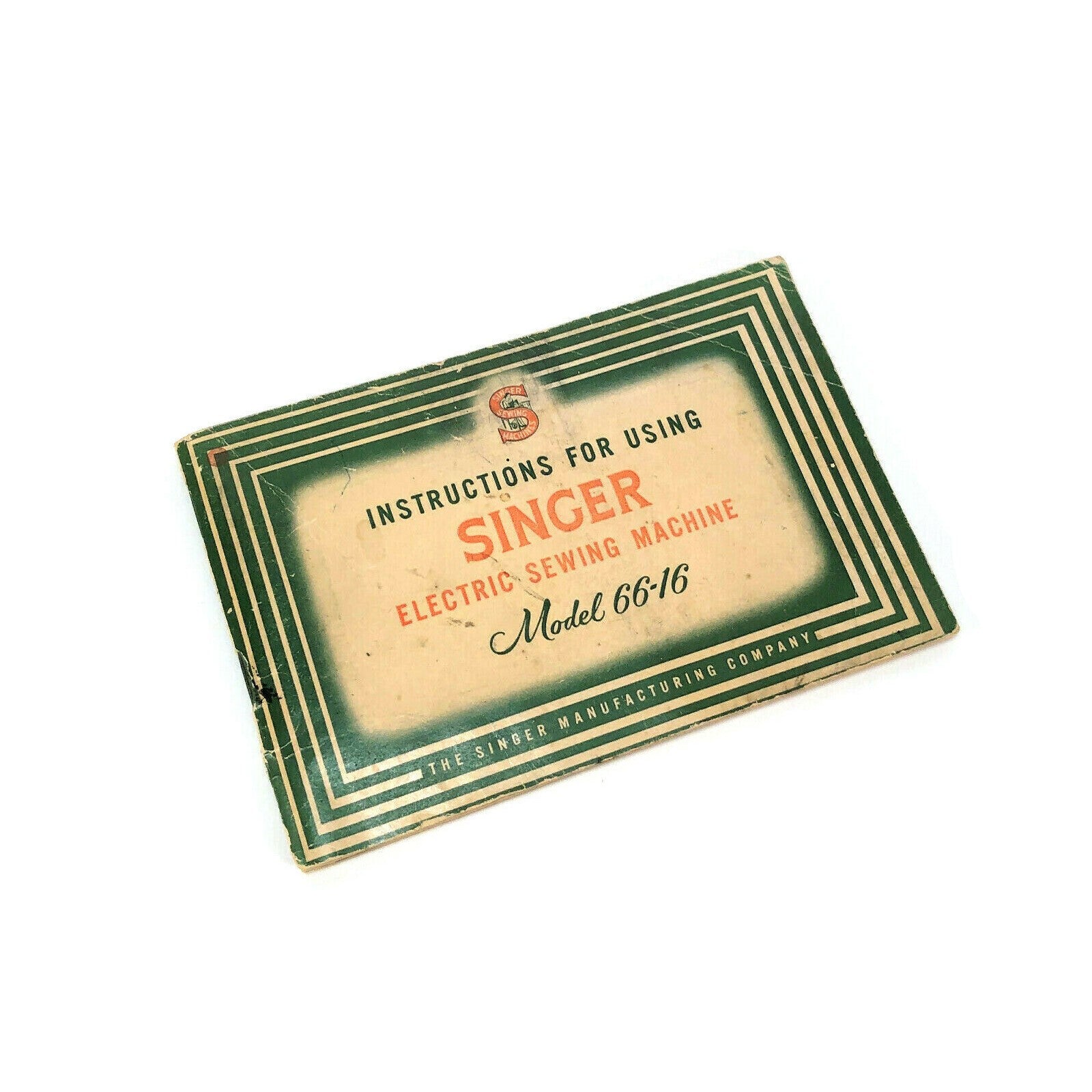 Singer 66 - 16 Sewing Machine Instruction Manual Book Original 1954 - The Old Singer Shop