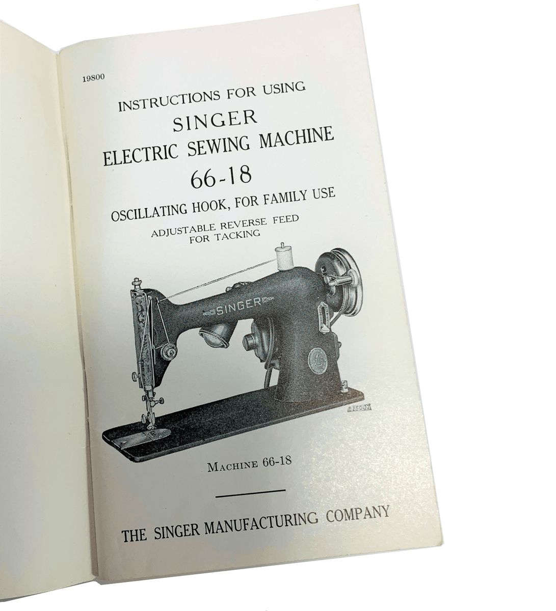 Singer 66-18 Sewing Machine Instruction Manual Vintage Original 1941 ...