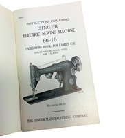 Singer 66-18 Sewing Machine Instruction Manual Vintage Original 1941 - The Old Singer Shop