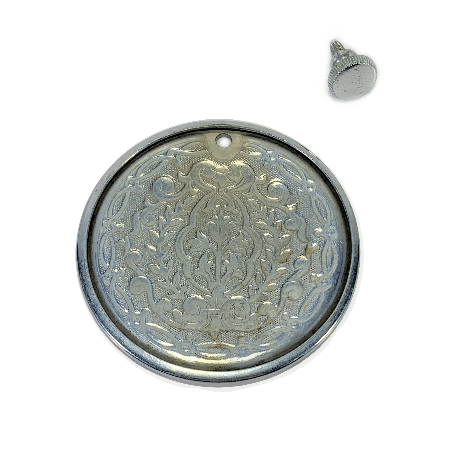 Singer 66 66K Sewing Machine Rear Access Cover Plate in Chrome Simanco 32633 - The Old Singer Shop
