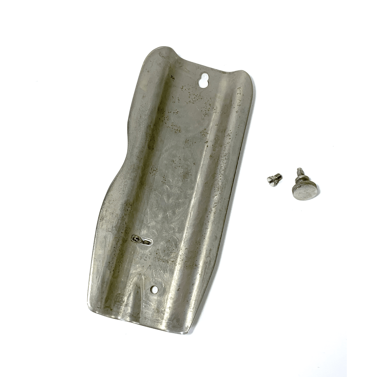 Singer 66 Red Eye Sewing Machine Face Side Plate in Chrome Simanco 32667 CR - The Old Singer Shop