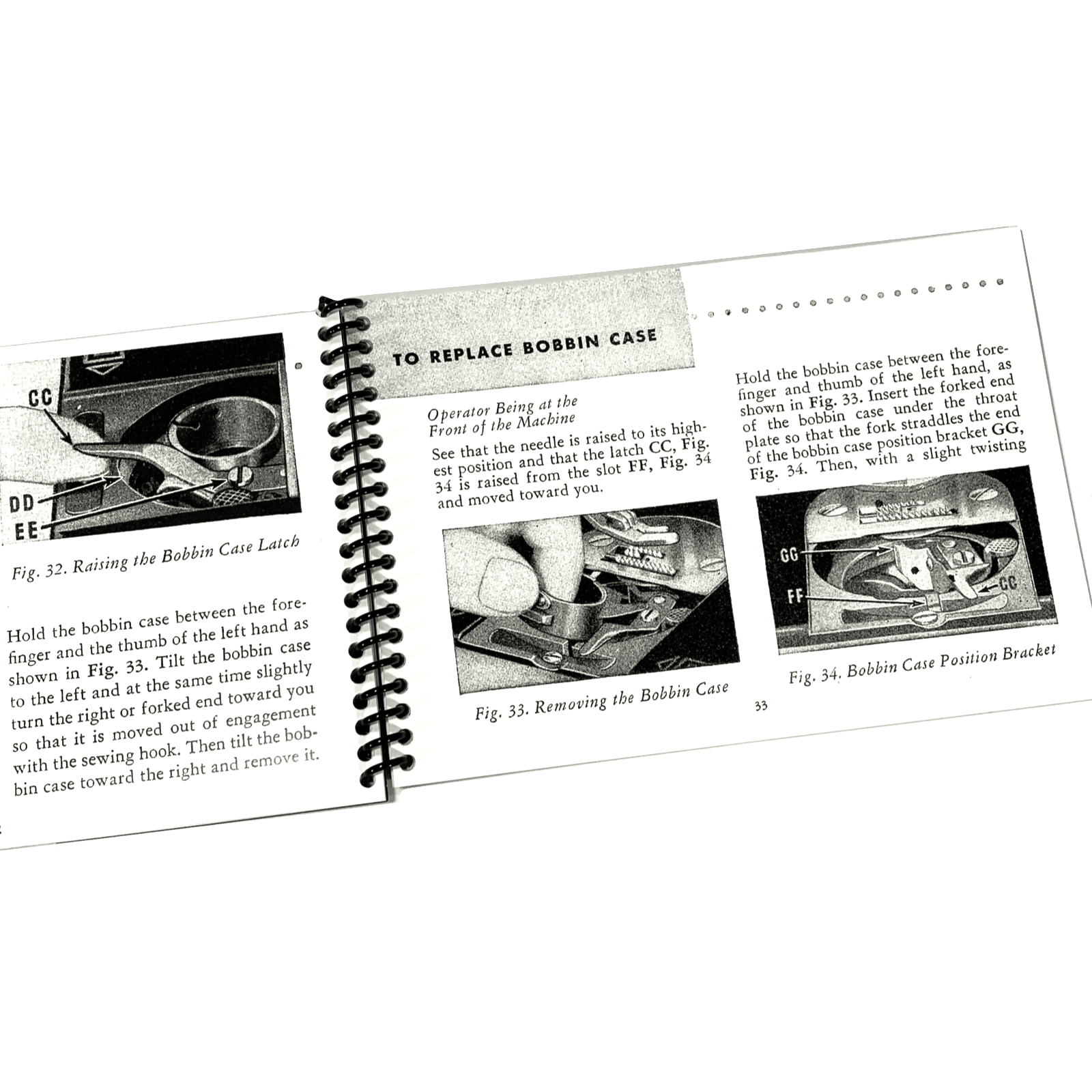 New Singer 99K 99 - 31 Sewing Machine Instruction Manual Coil Bound - The Old Singer Shop