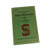 Singer Class 9W Sewing Machine Instruction Manual New Reproduction - The Old Singer Shop