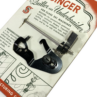Singer Class 301 Sewing Machine Slant Shank Quilting Foot and Underbraider Set on Card - The Old Singer Shop