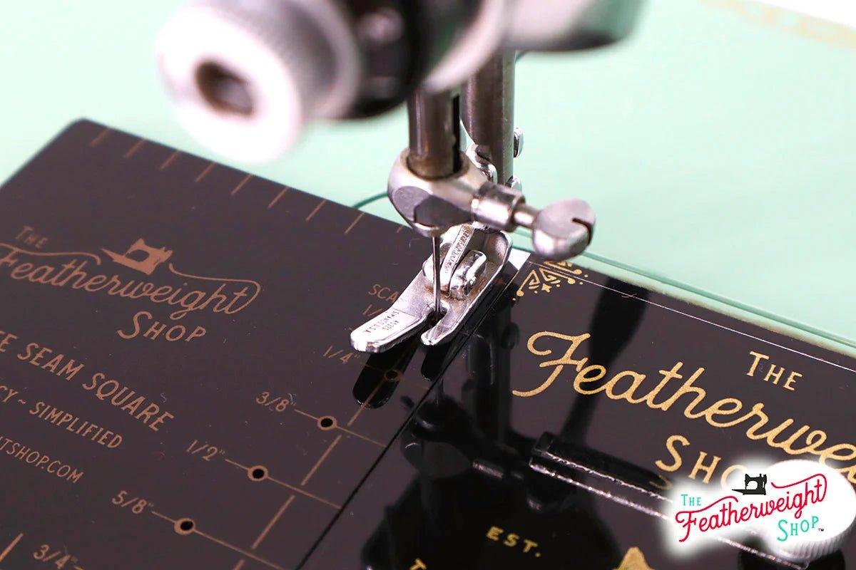 Singer Featherweight Accurate Seam Setting Square Gauge in Black or Clear Acrylic - The Old Singer Shop