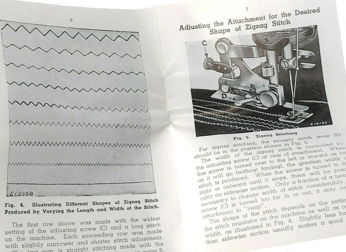 Singer Low Shank Sewing Machine Adjustable Zigzag Attachment w Box Simanco 121706 - The Old Singer Shop