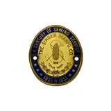 Singer Sewing Machine 1951 Centennial Brass Badge Emblem Medallion 15 66 201 - The Old Singer Shop