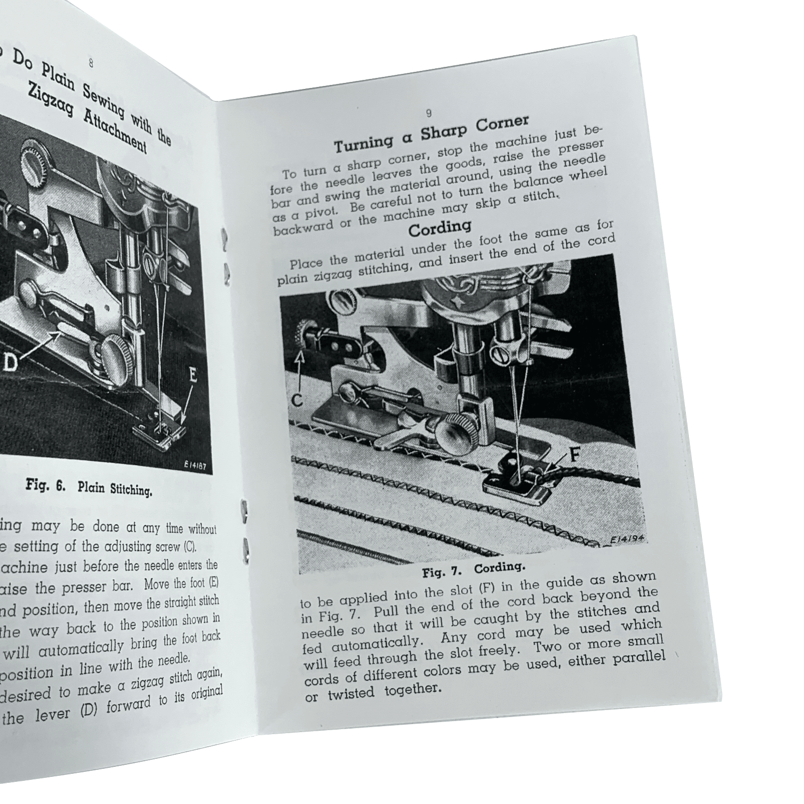 Singer Sewing Machine Adjustable Zigzag Attachment 121706 Instruction Manual New Reproduction - The Old Singer Shop