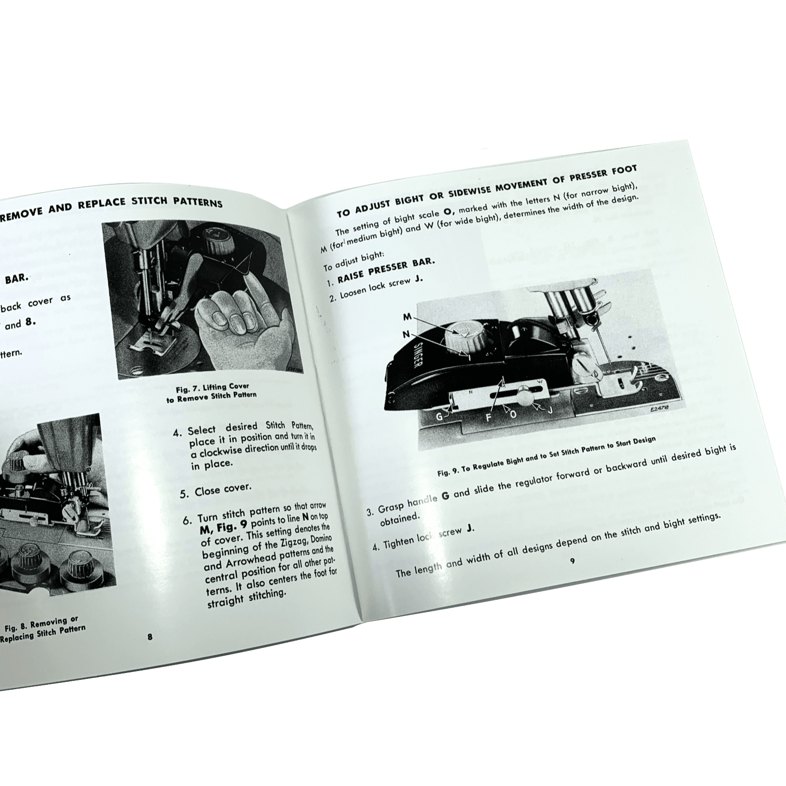 Singer Sewing Machine Automatic Zigzagger 160985 160986 Instruction Manual New Repro - The Old Singer Shop