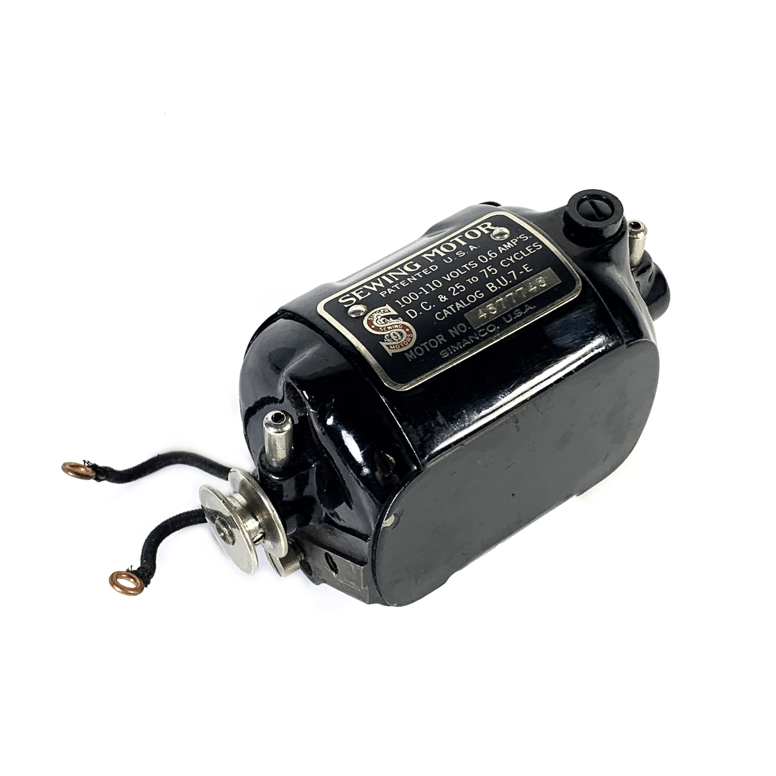 Singer Sewing Machine B.U.7 Motor Original Simanco 99 66 128 - The Old Singer Shop