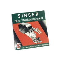 Singer Sewing Machine Blind Stitch Attachment 160616 Instruction Manual New Reproduction - The Old Singer Shop