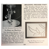 Singer Sewing Machine Low Shank 1/16 Braider Braiding Foot Simanco 36067 - The Old Singer Shop