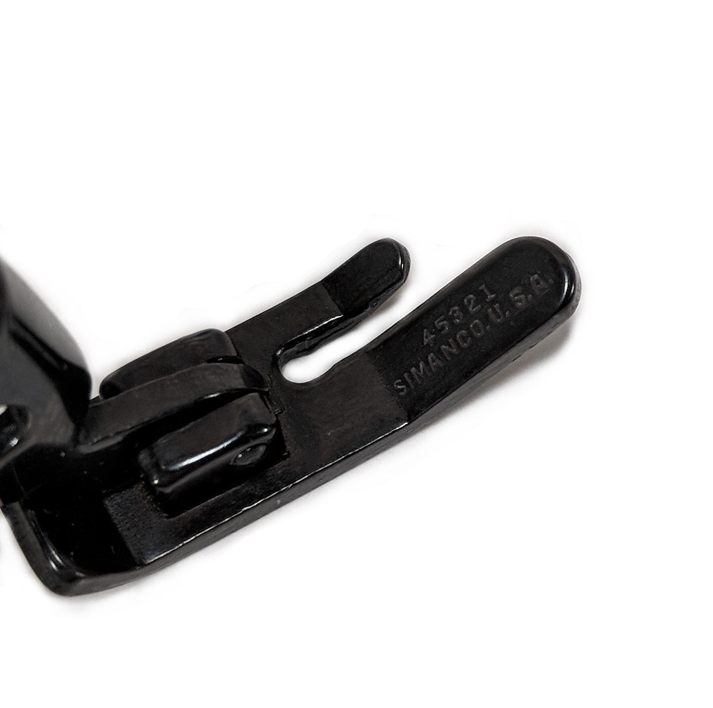 Singer Sewing Machine Low Shank Hinged Presser Foot in Blackside Simanco 45321 B - The Old Singer Shop