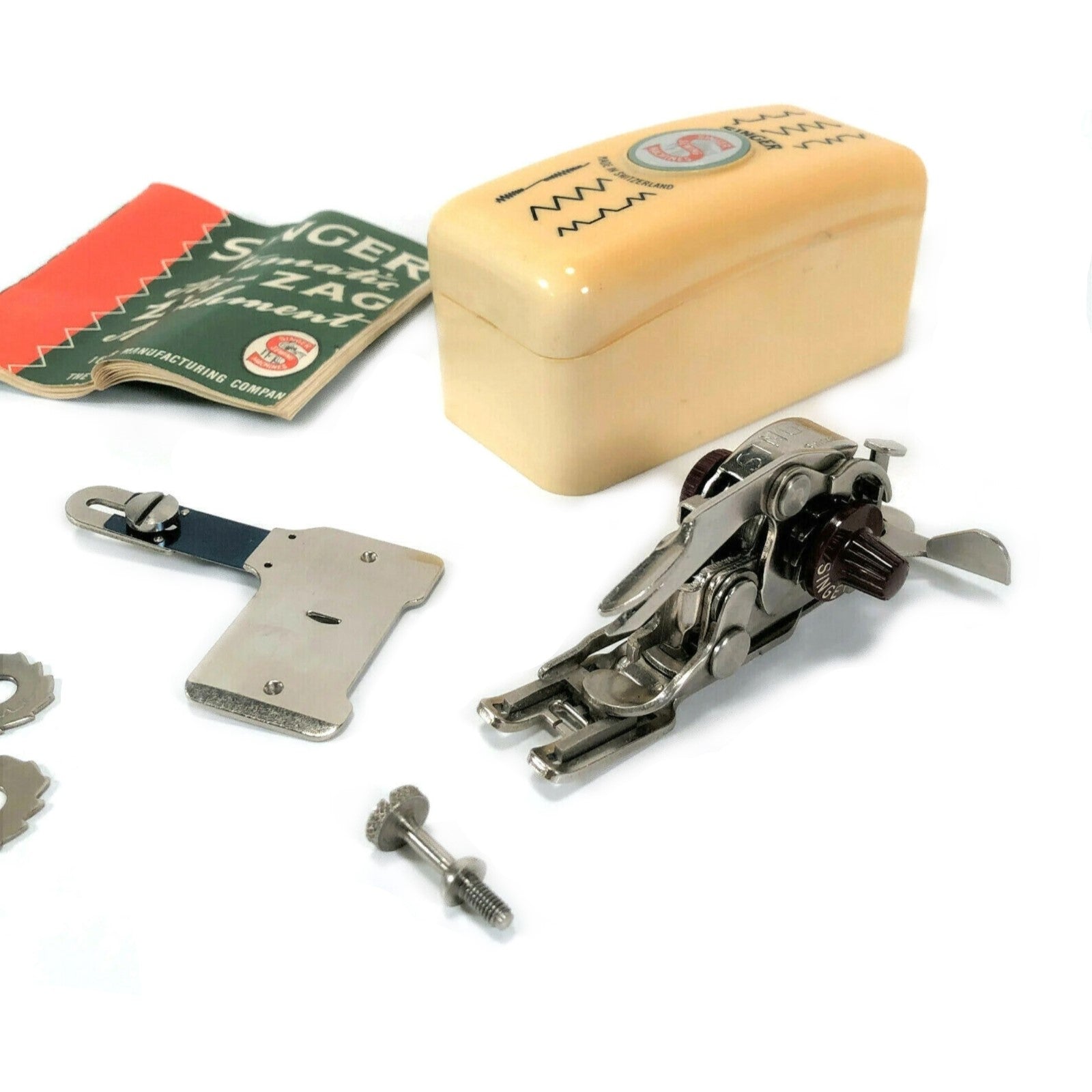 Singer Sewing Machine Low Shank Swiss Automatic Zigzag Attachment Simanco 160990 - The Old Singer Shop