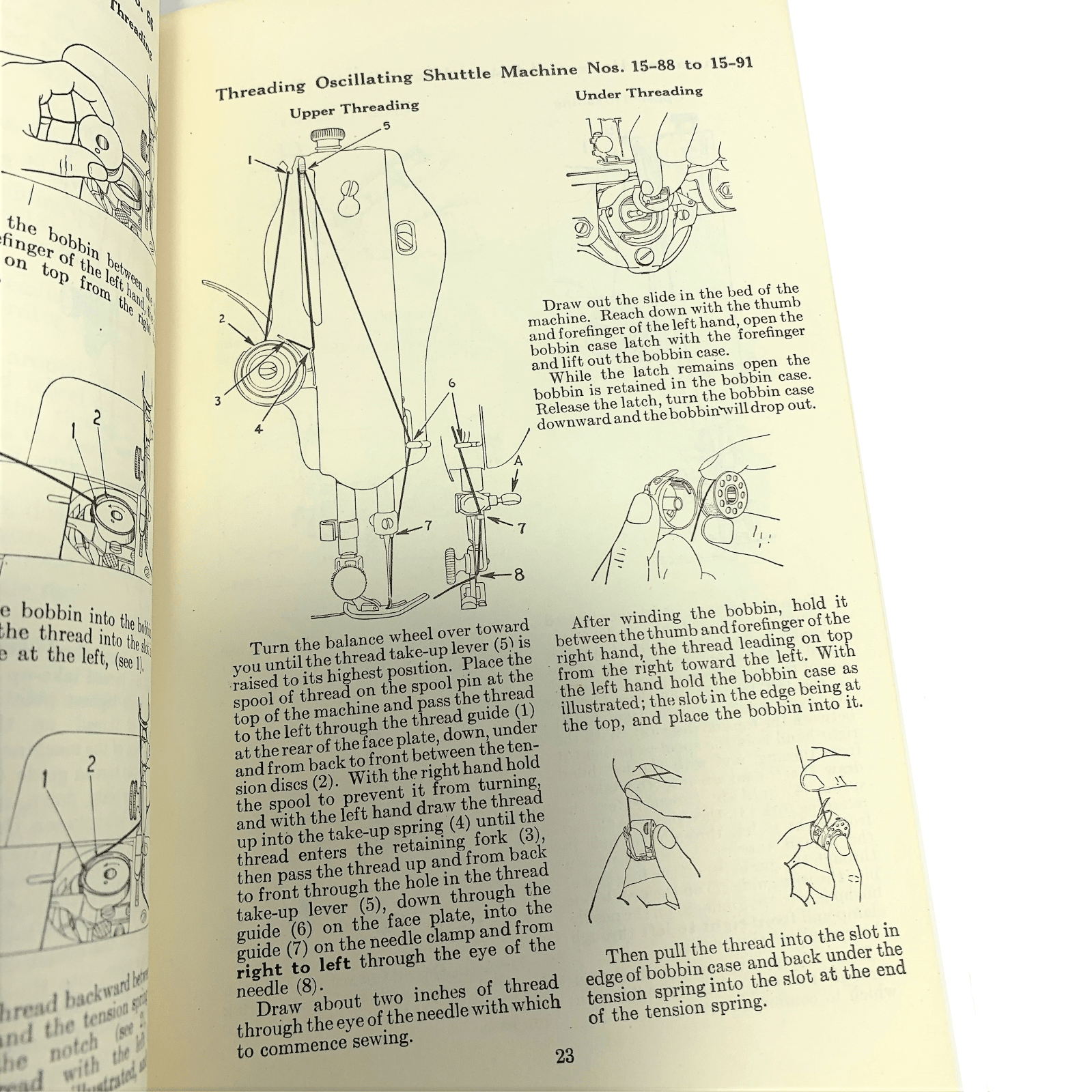 Singer Students Manual of Machine Sewing Model 15 66 127 201 School Instruction Book 1941 - The Old Singer Shop