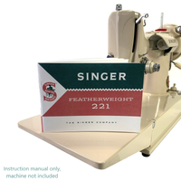 Singer Tan 221 Featherweight Sewing Machine Instruction Manual New Reproduction - The Old Singer Shop