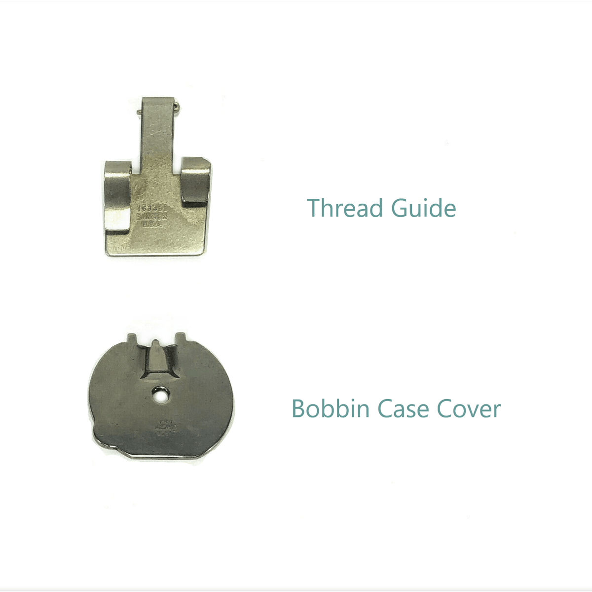 Singer Touch n Sew 600 Series Chainstitch Fittings: Bobbin Cover Plate or Thread Guide - The Old Singer Shop