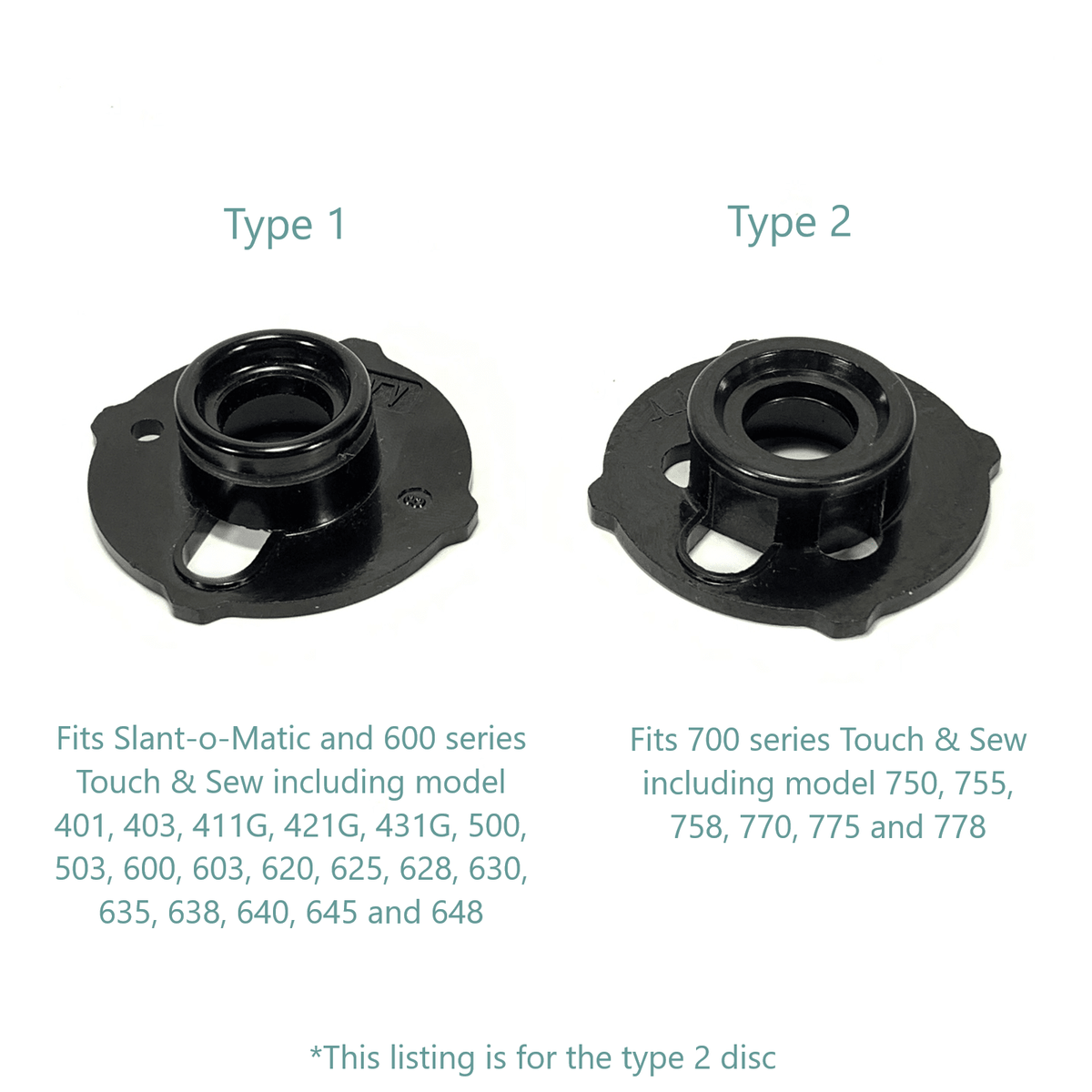 Singer Type 2 Top Hat Fashion Disc Stitch Cam for 700 Series Touch & Sew YOUR CHOICE - The Old Singer Shop