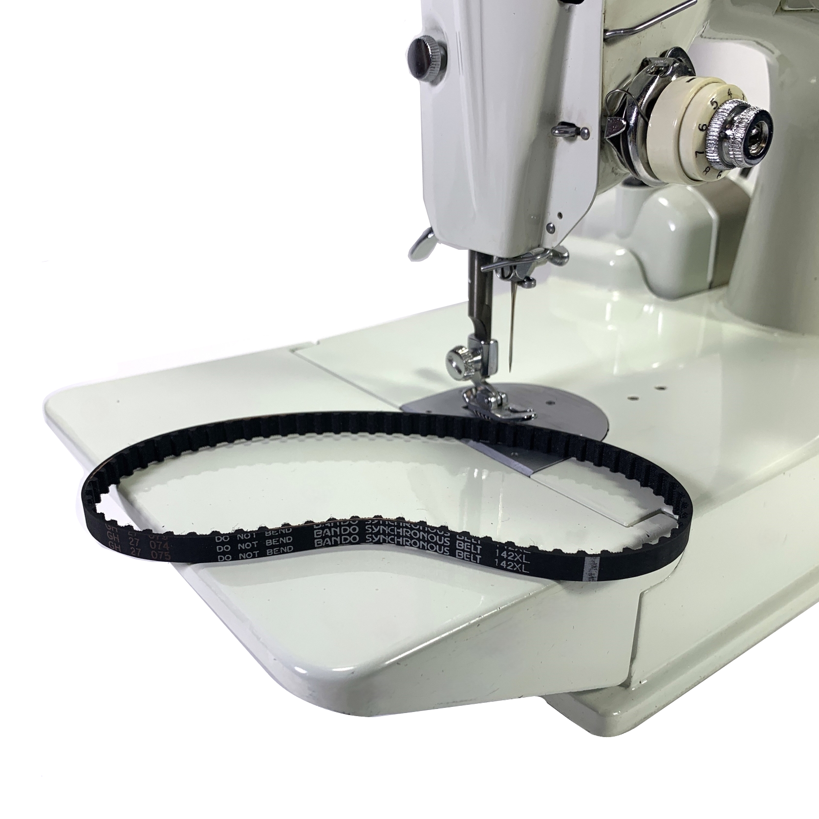 Singer White 221K Featherweight Sewing Machine Internal