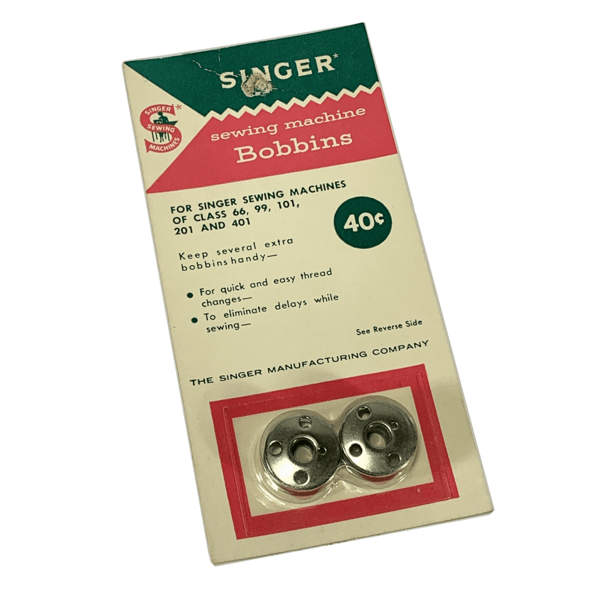 Vintage Singer Sewing Machine Class 66 Bobbins In Original Package NOS ...