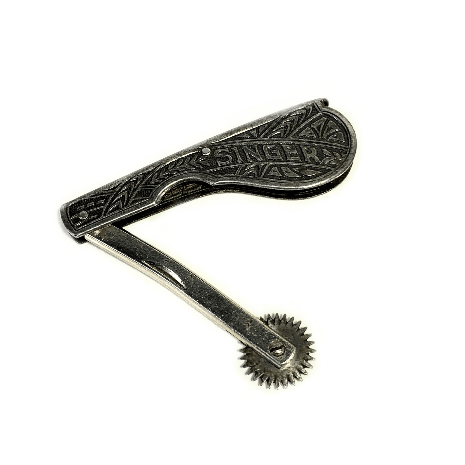 Vintage Singer Sewing Machine Folding Tracing Wheel w Art Deco Handle 30s - The Old Singer Shop