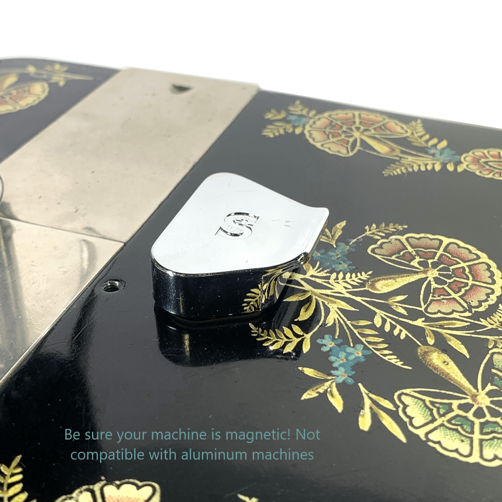 Vintage Singer Sewing Machine Magnetic Chrome Seam Guide Simanco - The Old Singer Shop