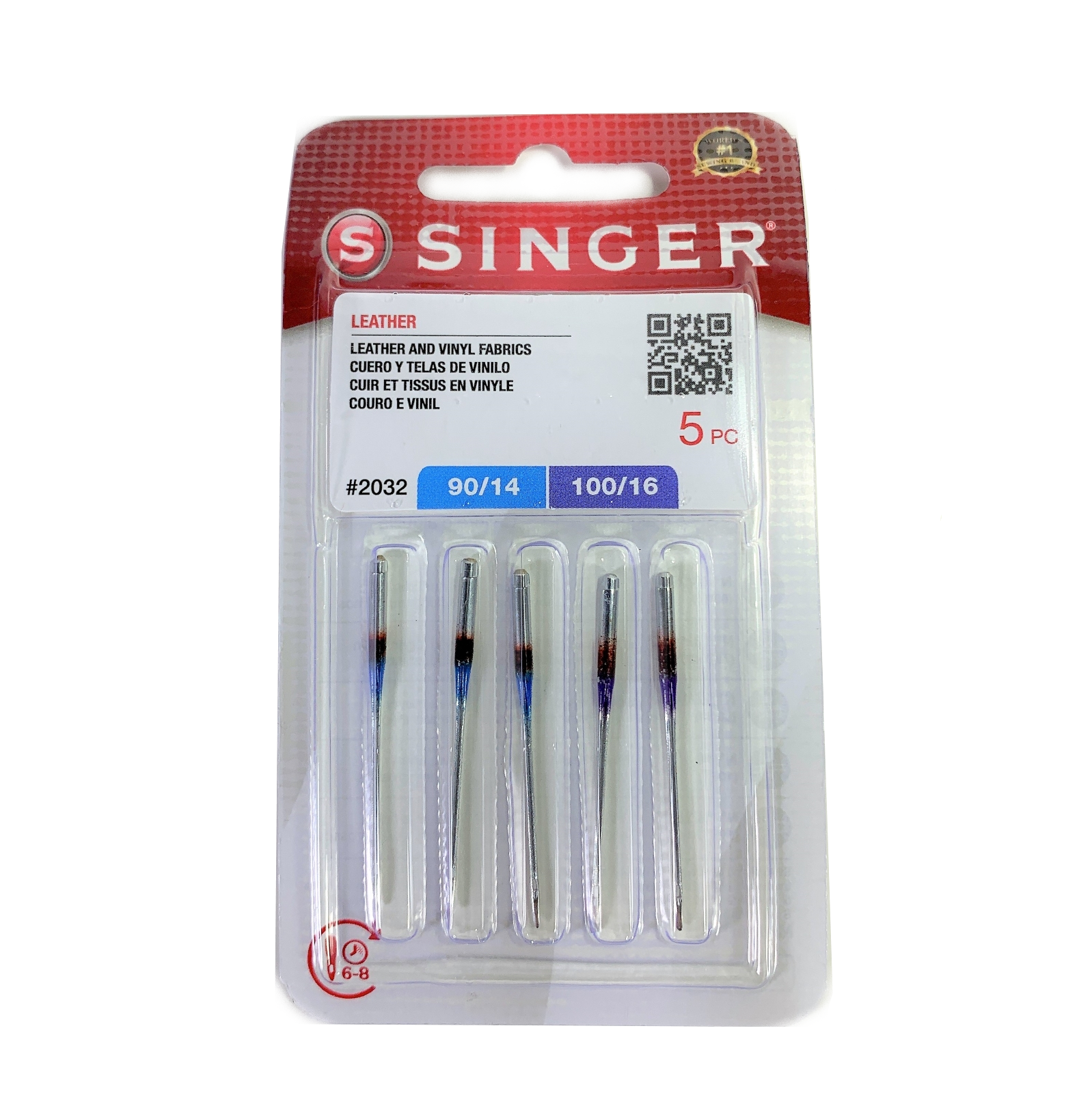 Vintage Curved Singer Sewing Machine Needles, 10 Needles, Choose your size