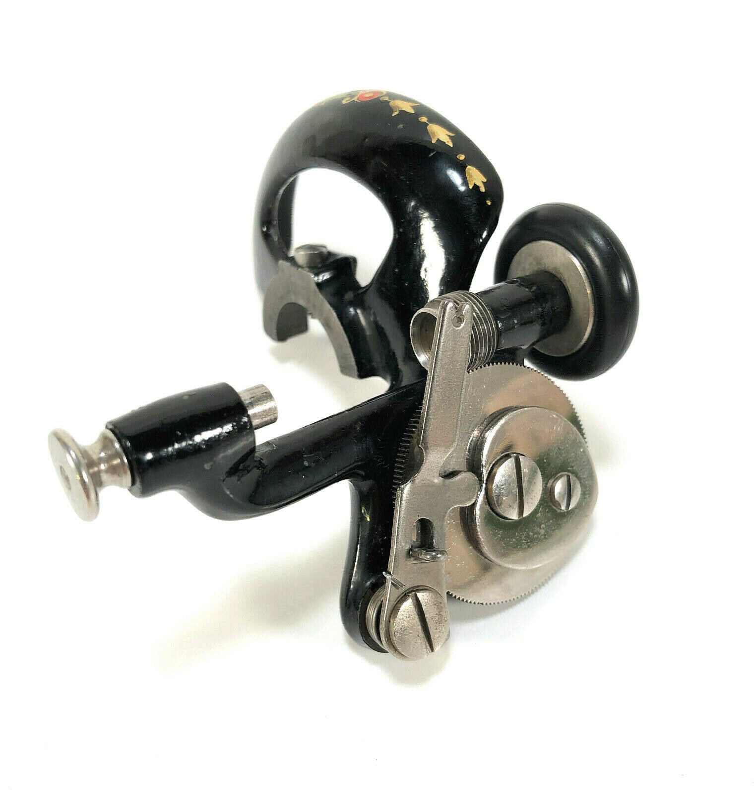 Singer 128 Sewing Machine Bobbin Winder Belt Guard Assembly with La Vencedora Decal - The Old Singer Shop