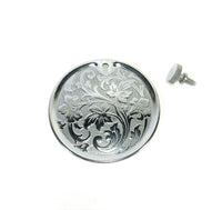 Singer 15 15K Sewing Machine Floral Back Rear Cover Plate in Chrome Simanco 15427 - The Old Singer Shop