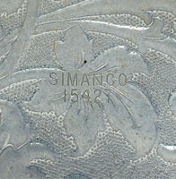 Singer 15 15K Sewing Machine Floral Back Rear Cover Plate in Chrome Simanco 15427 - The Old Singer Shop