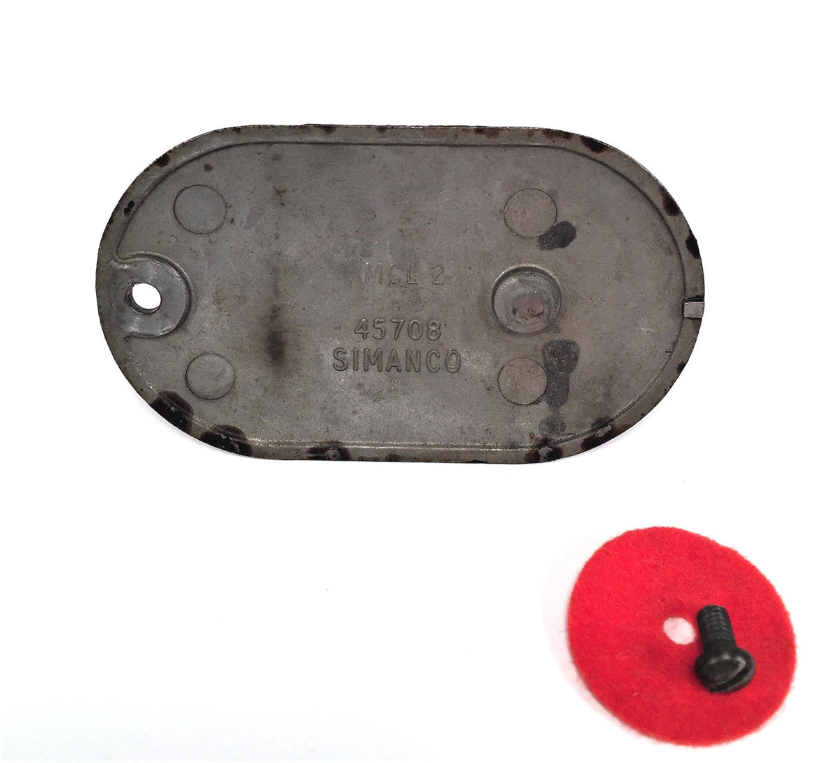 Singer 221 222K Featherweight Sewing Machine Spool Pin Cover Plate Sim ...