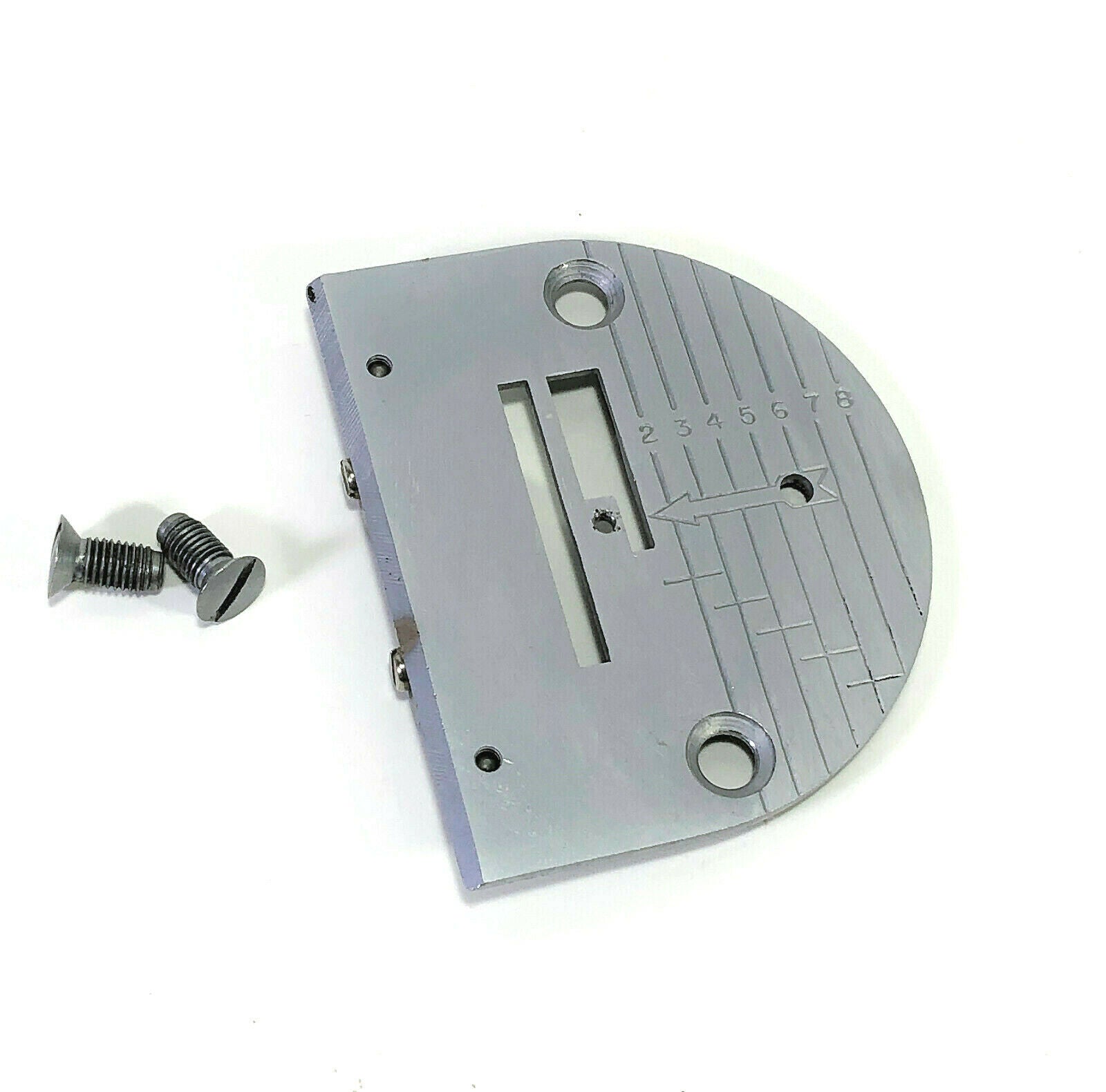 Singer 221 Featherweight Sewing Machine Satin Graduated Throat Needle Plate Simanco 45940 - The Old Singer Shop