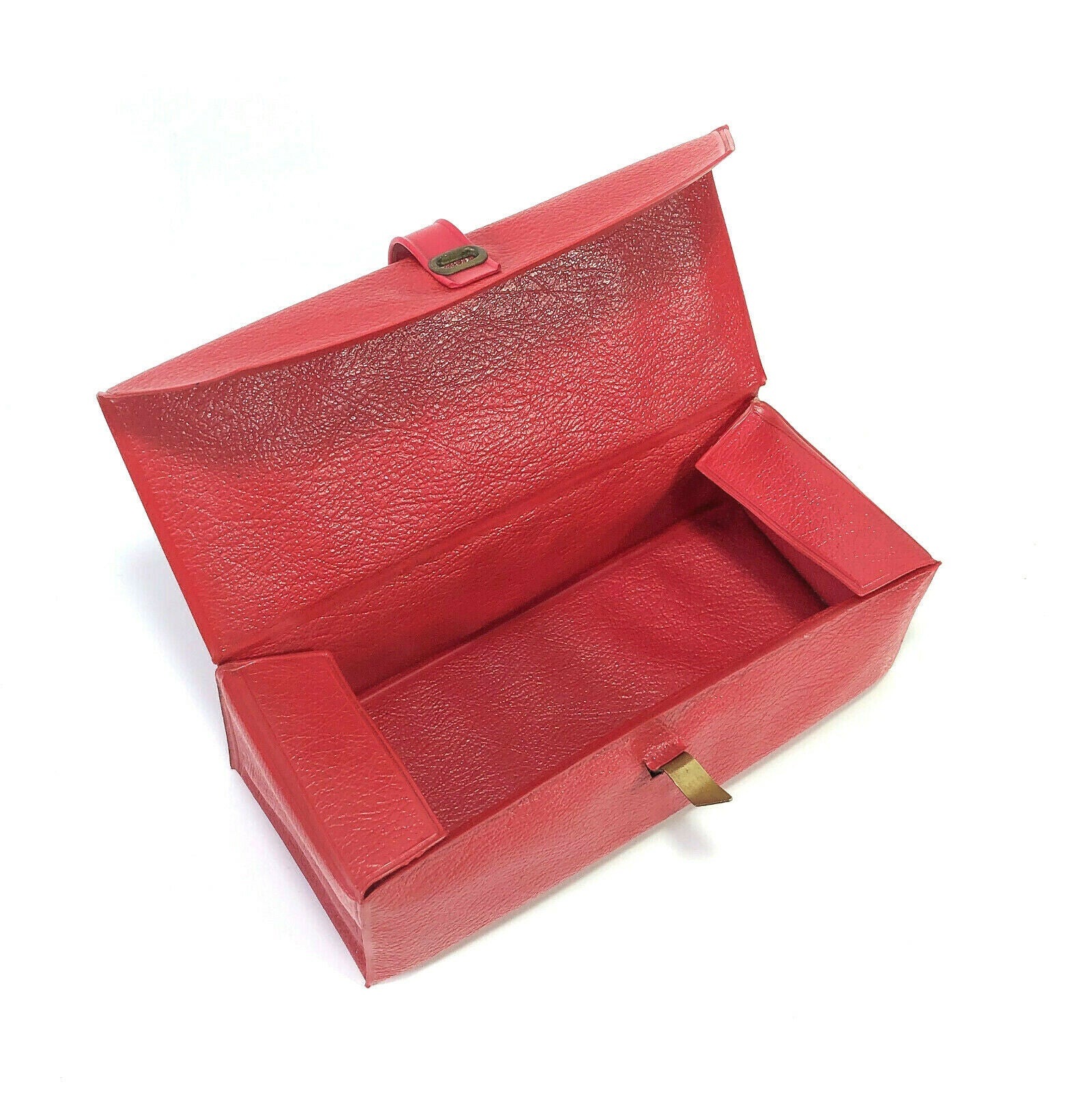Singer 222K Featherweight Sewing Machine Red Vinyl Attachment Case Original - The Old Singer Shop
