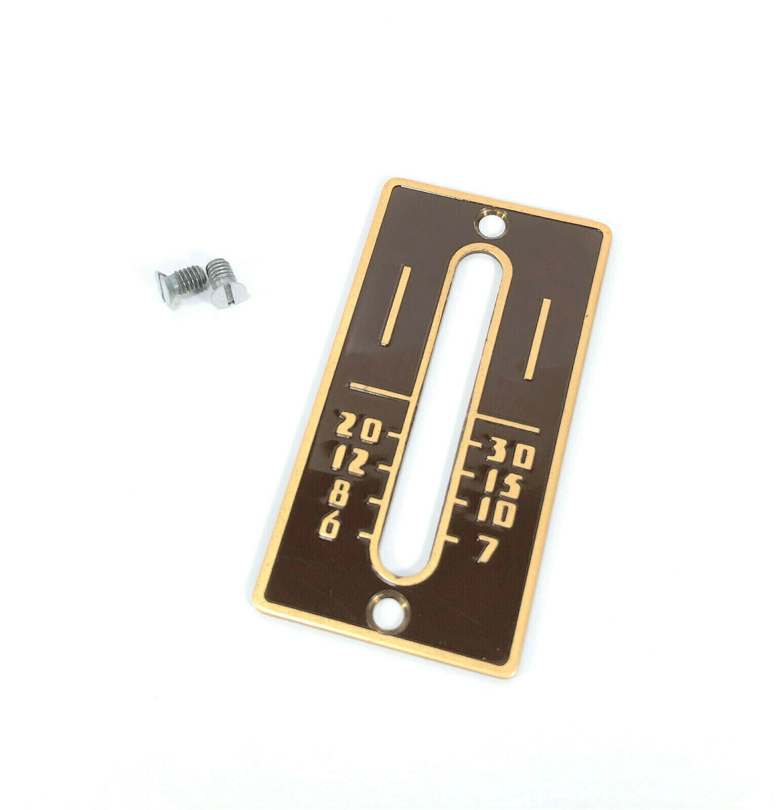 Singer 301 301A Sewing Machine Stitch Length Regulator Lever Cover Plate in Brown LBOW - The Old Singer Shop
