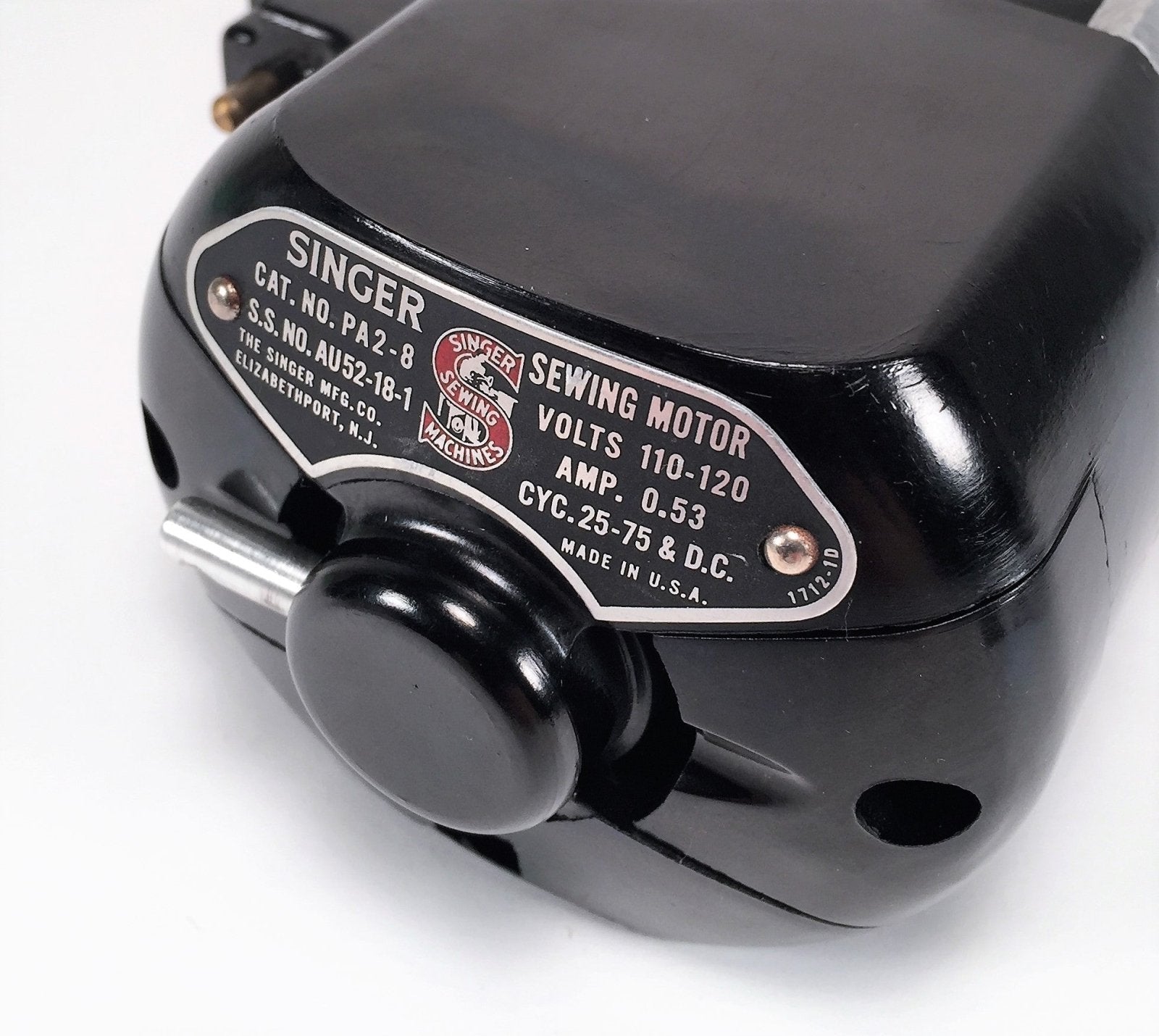 Singer 301 301A Sewing Machine Motor Original Simanco Part PA2 - 8 - The Old Singer Shop