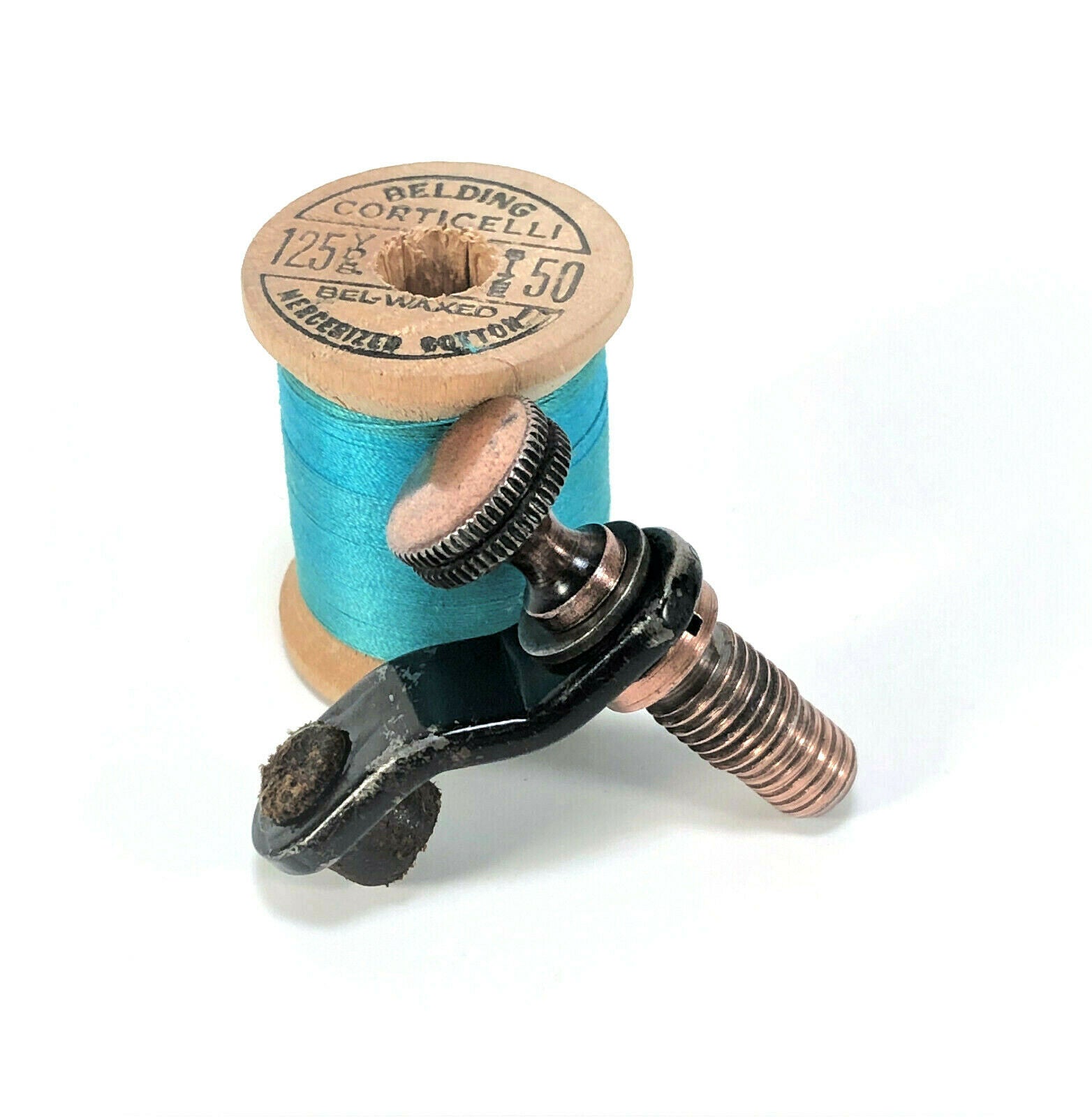 Singer Sewing Machine Bentwood Case Hold Down Clamp in Copper Simanco 124387 CU - The Old Singer Shop