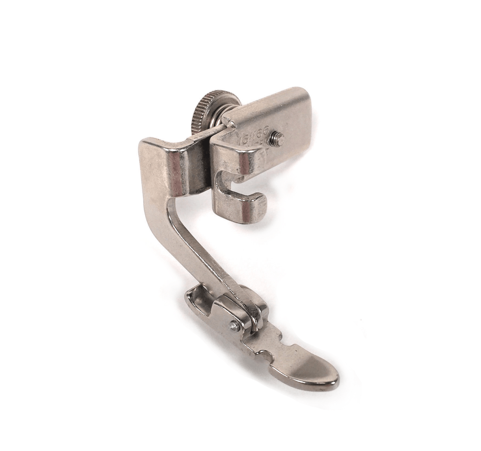 Singer Sewing Machine Slant Shank Adjustable Hinged Zipper Cording Foot Simanco 161166 - The Old Singer Shop