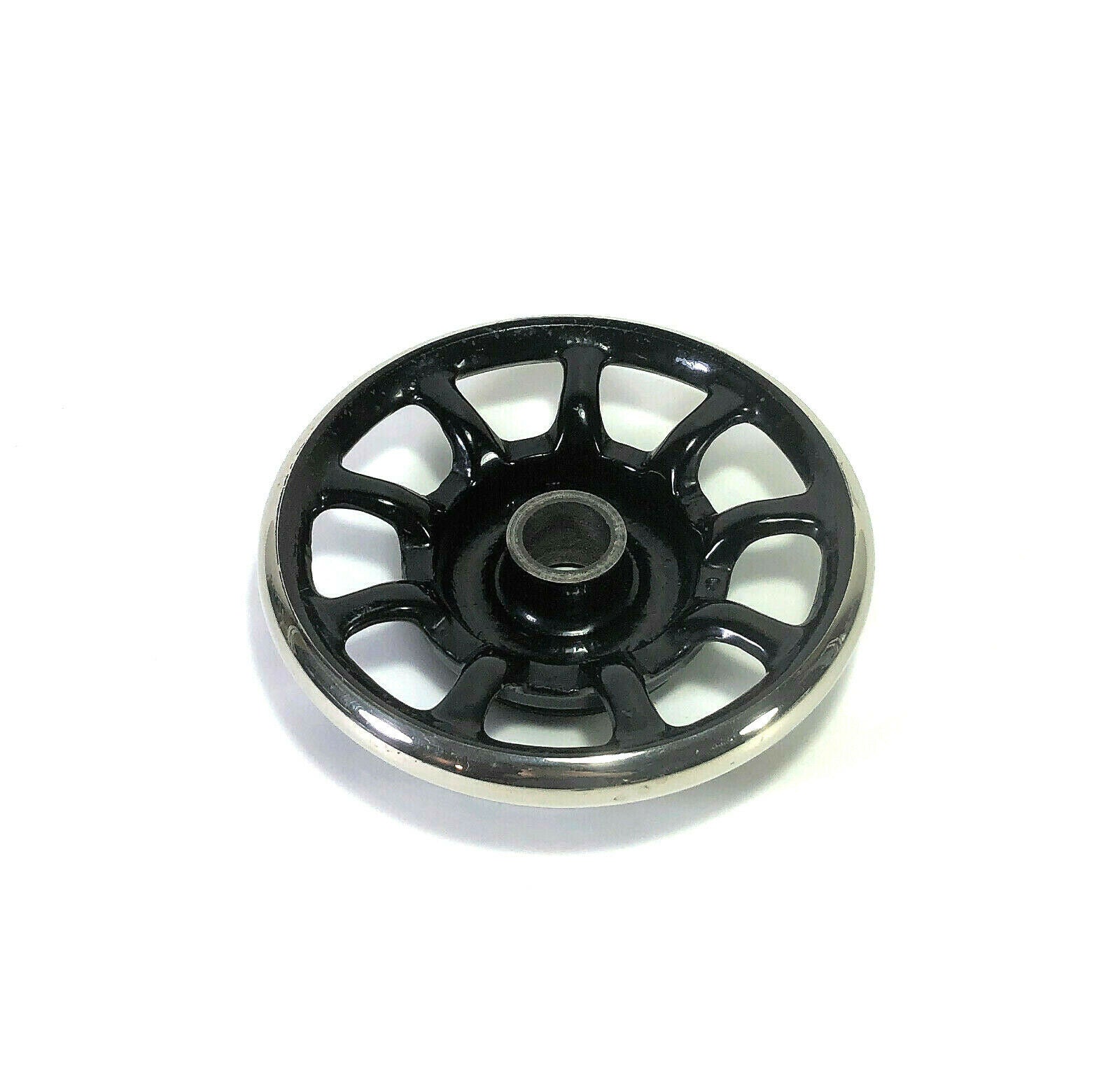 Singer Sewing Machine Spoked Nickel Rim Balance Hand Wheel Simanco 15282 - The Old Singer Shop