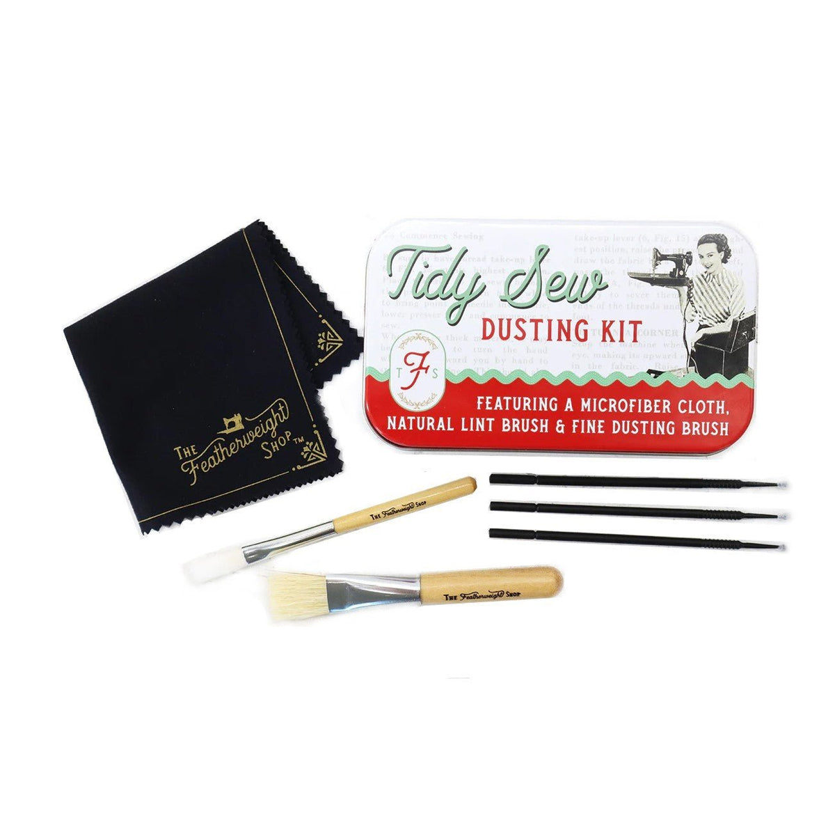 Tidy Sew Sewing Machine 6 pc Lint Brush Dusting Kit | The Old Singer Shop