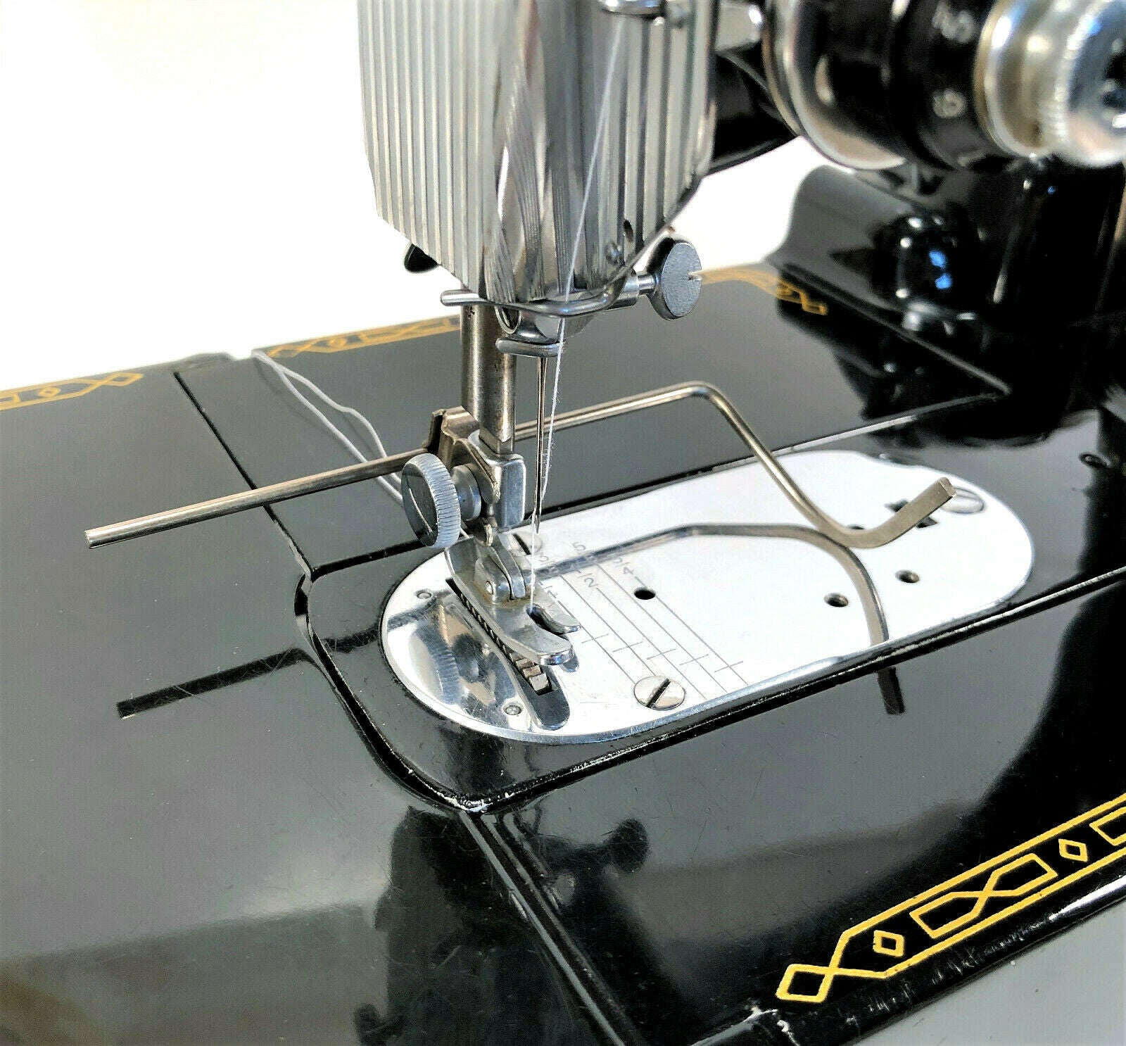 Vintage Sewing Machine Adjustable Quilting Guide Bar Attachment by Greist - The Old Singer Shop