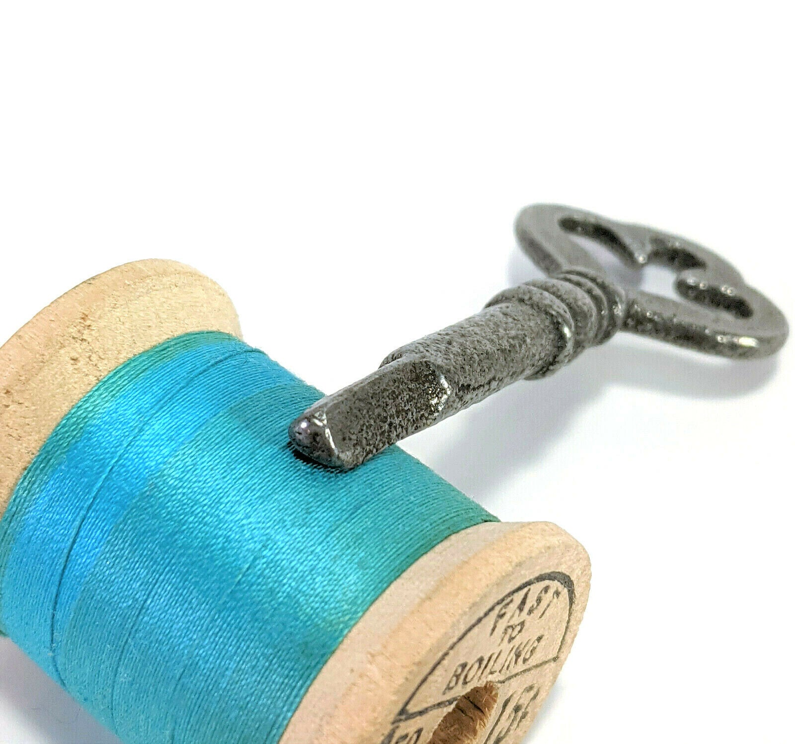 Antique White Sewing Machine Triangular Tip Treadle Cabinet and Carry Case Key - The Old Singer Shop