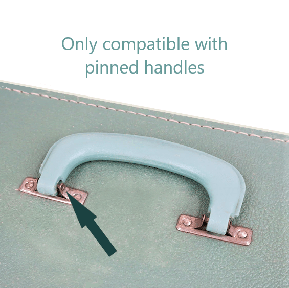 Green Carry Case Handle for White Singer 221 221K Featherweight New Replacement - The Old Singer Shop