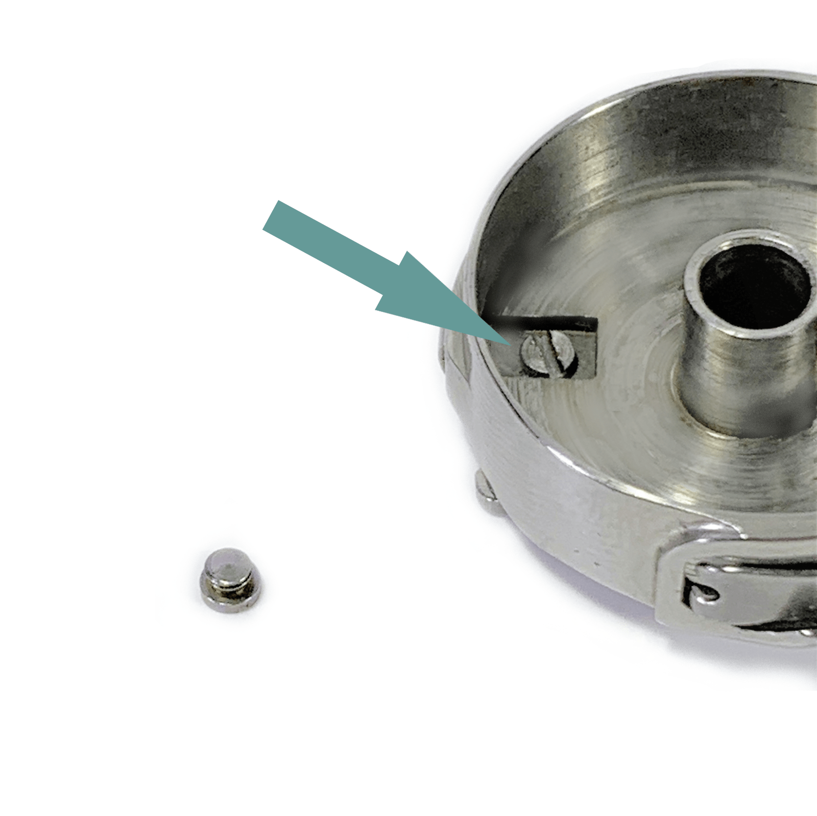 New Latch Screw for Singer 301 221 222K Featherweight Sewing Machine Bobbin Case - The Old Singer Shop